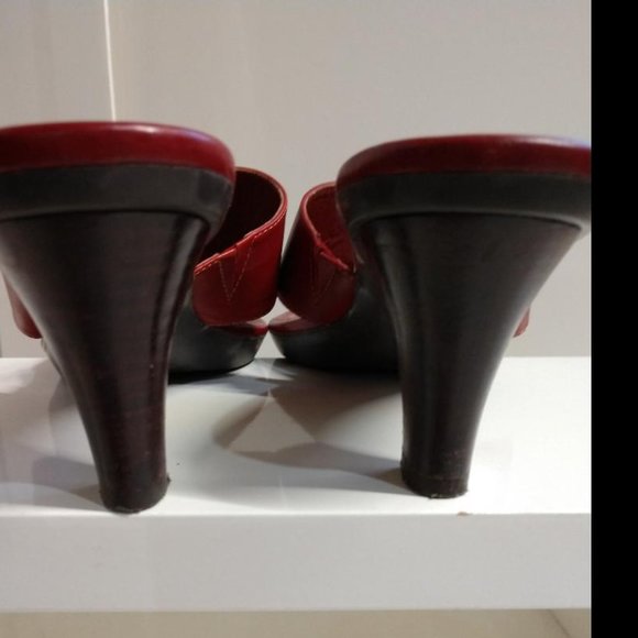 Red AK Ann Klein iflex Sandals- size 7-1/2 M - Picture 7 of 8